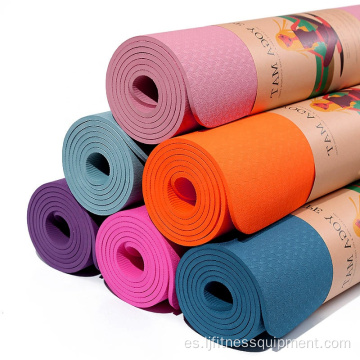 Gimnasio 6 mm de doble color de yoga